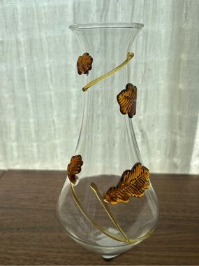 NWT Anthropologie Amber Embellished Icon Bud Vase, Clear